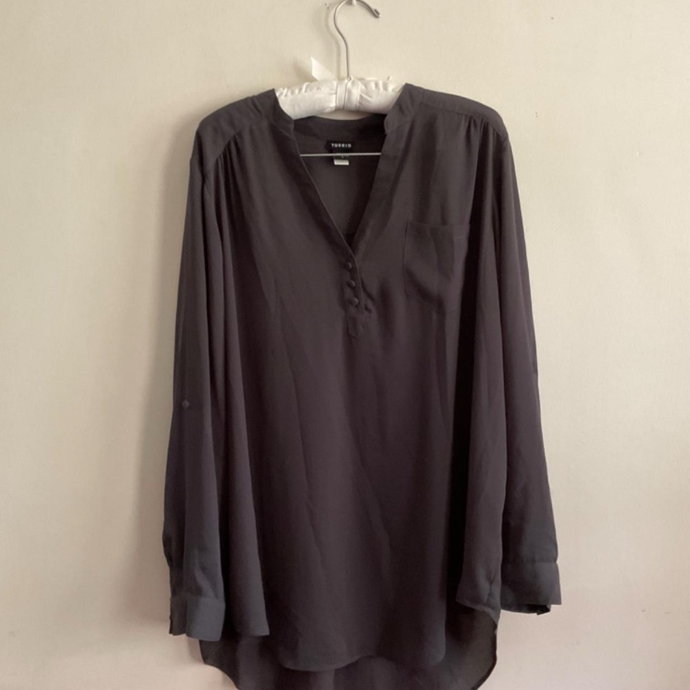 Torrid Dark Gray Blouse
